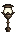 Visual colocado de Lampião de Ferro