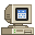 Visual colocado de Computador de Escritório